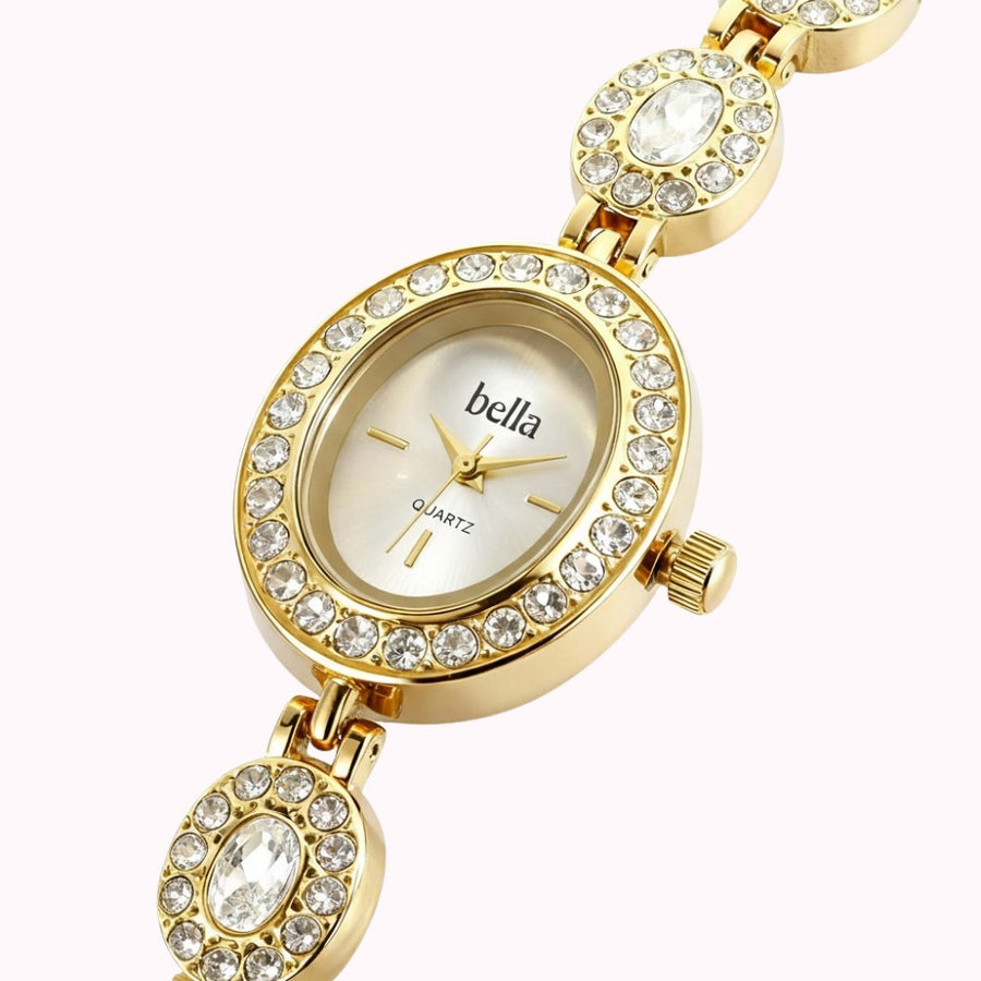 Bella Monaco - Cirkónia köves vintage óra 22mm