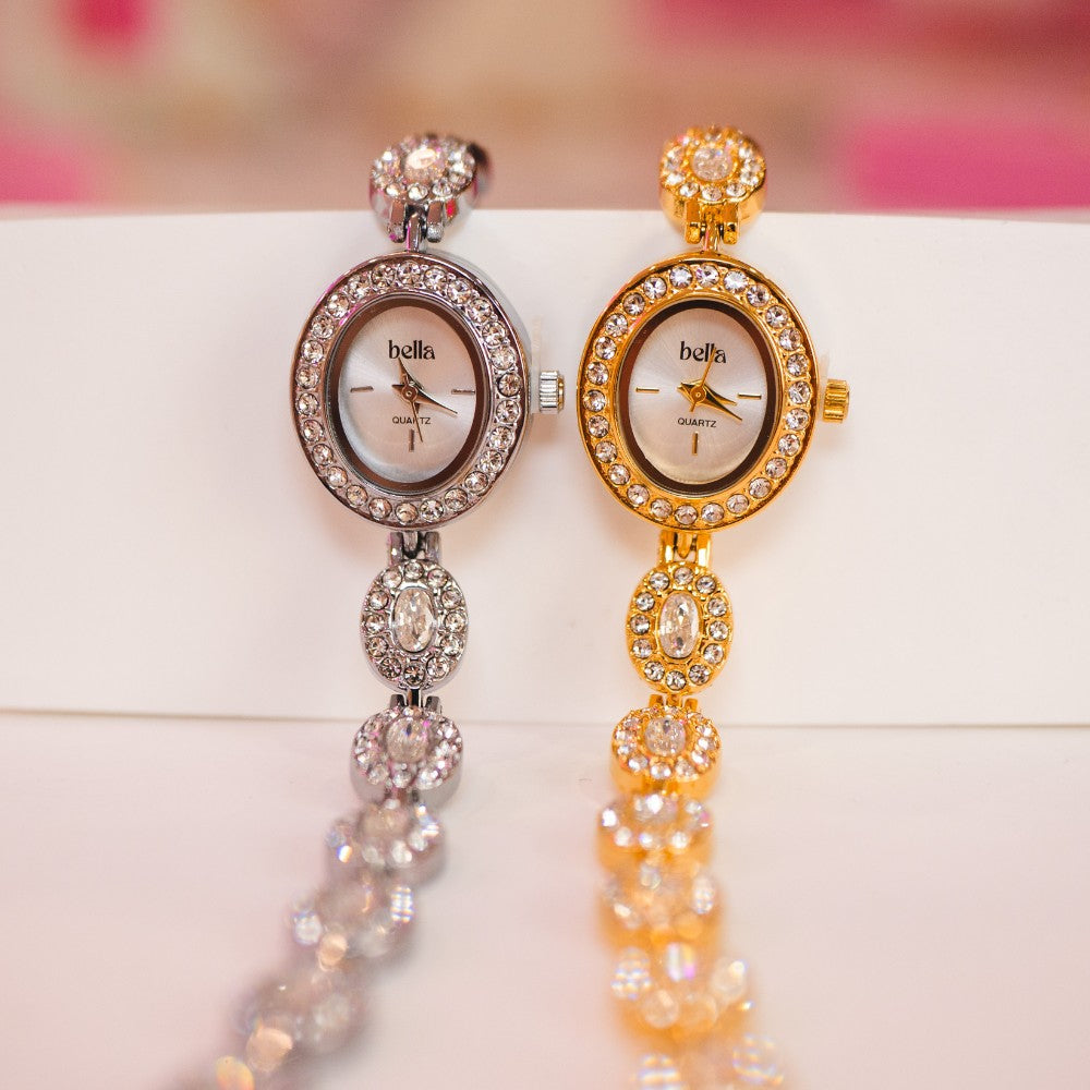 Bella Monaco - Cirkónia köves vintage óra