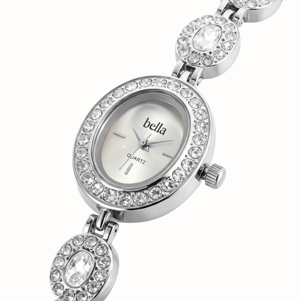 Bella Monaco - Cirkónia köves vintage óra 22mm