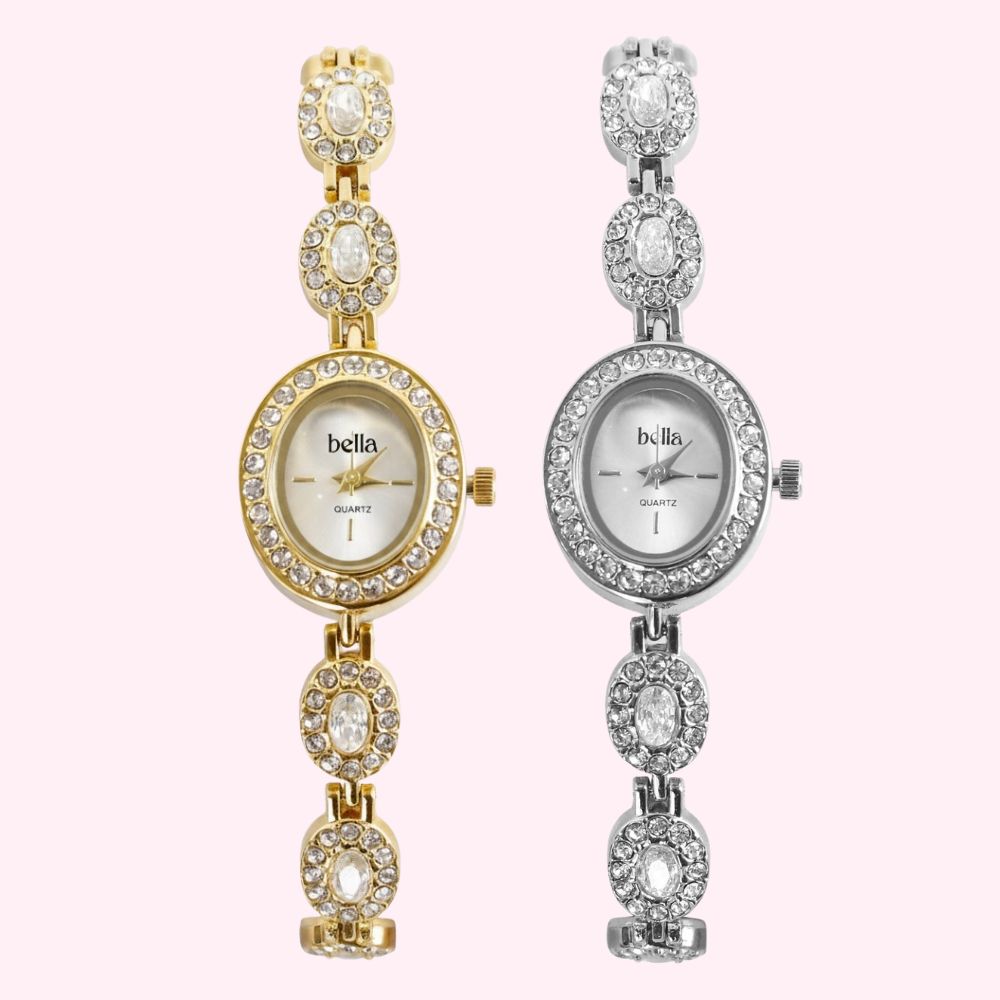 Bella Monaco - Cirkónia köves vintage óra