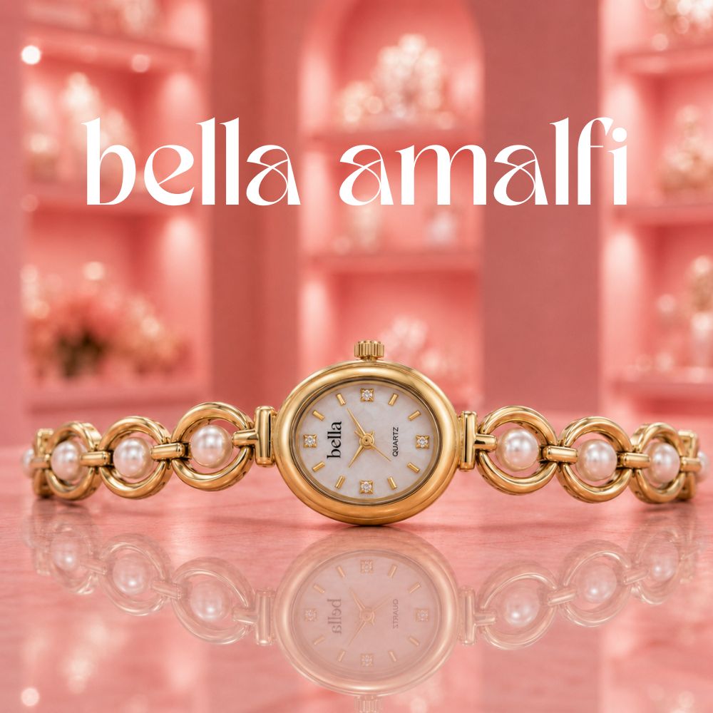 Bella Amalfi - Gyöngyös vintage óra 25mm
