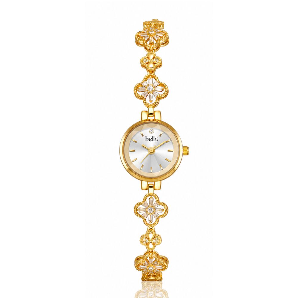 Bella Paris - Virágmintás elegáns karóra 24mm