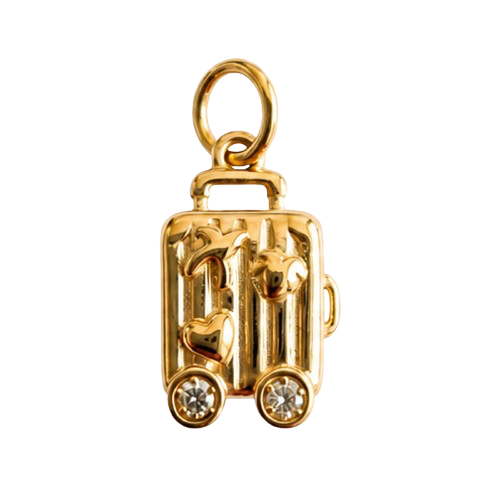 Bőrönd charm – Arany