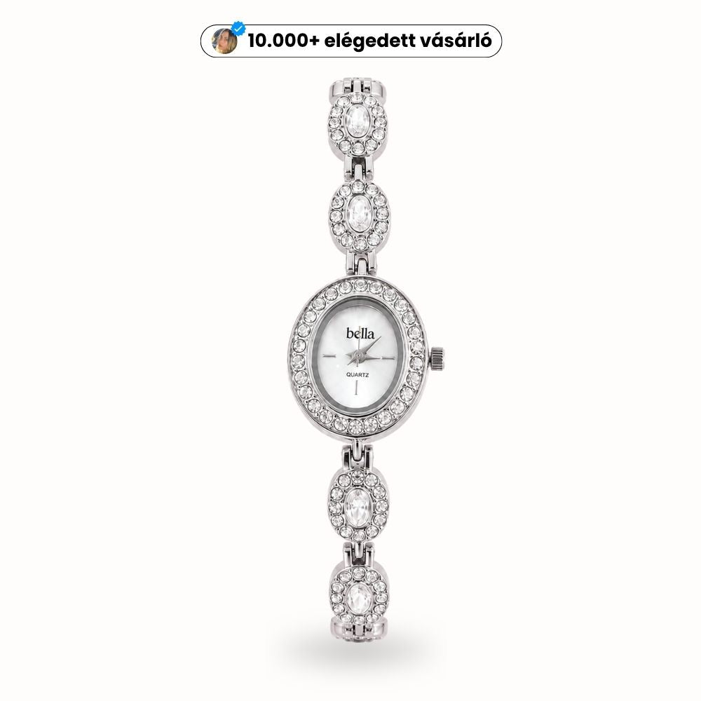 Bella Monaco - Cirkónia köves vintage óra 22mm