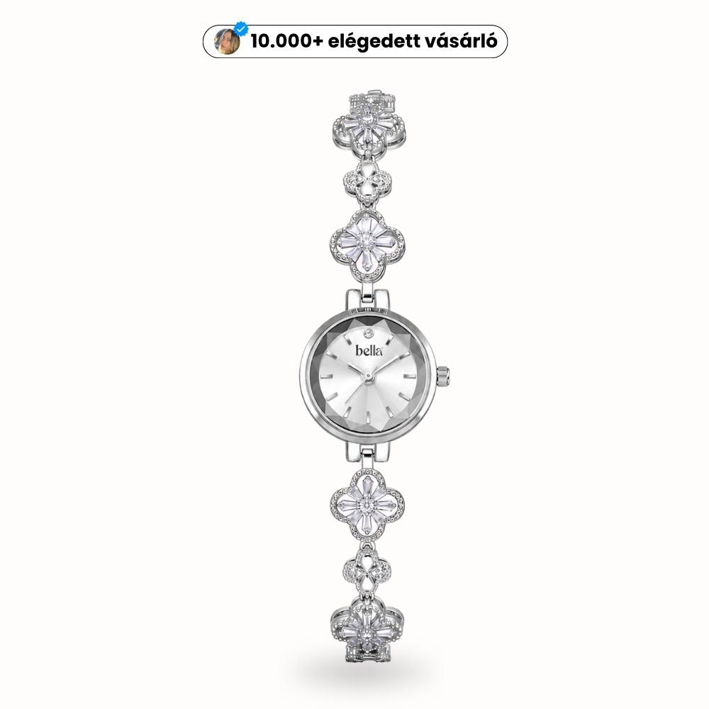 Bella Paris - Virágmintás elegáns karóra 24mm