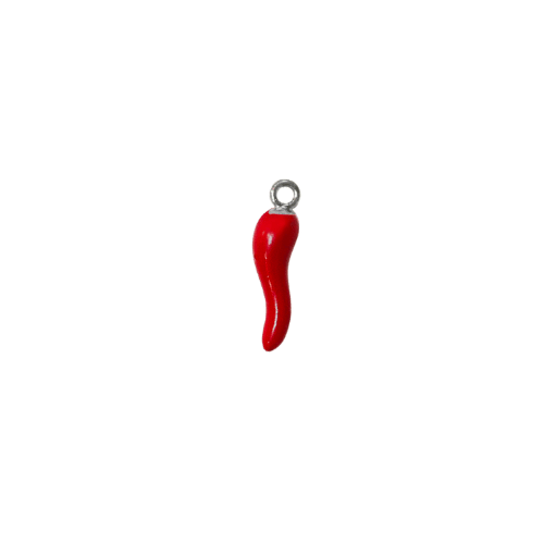 Pirospaprika charm – Ezüst
