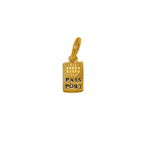Útlevél charm – Arany