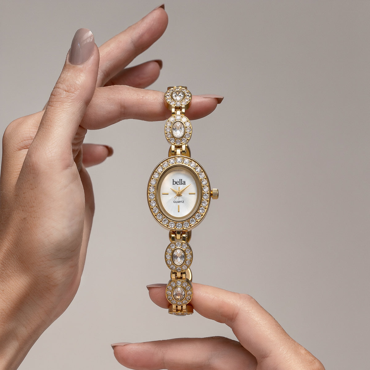 Bella Monaco - Cirkónia köves vintage óra 22mm